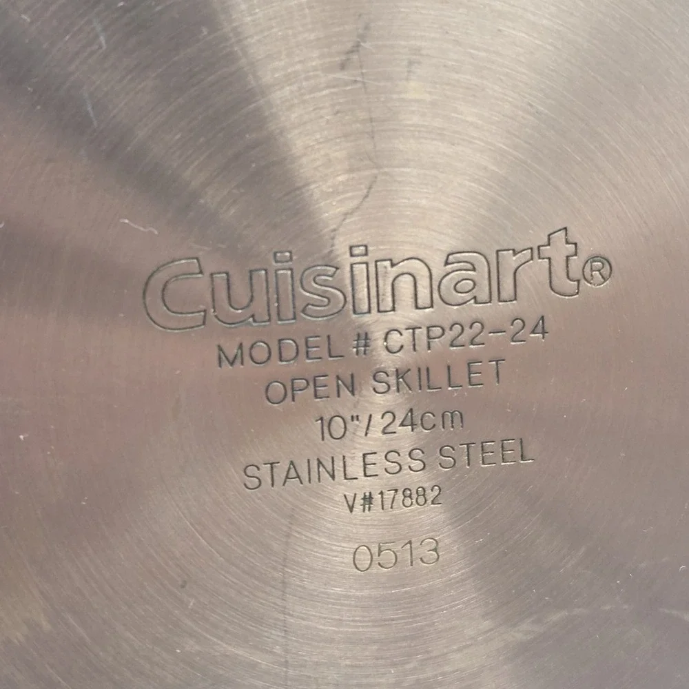 Cuisinart CTP33-30H Copper Stainless 5 Qt Saute Pan W/Lid & 10